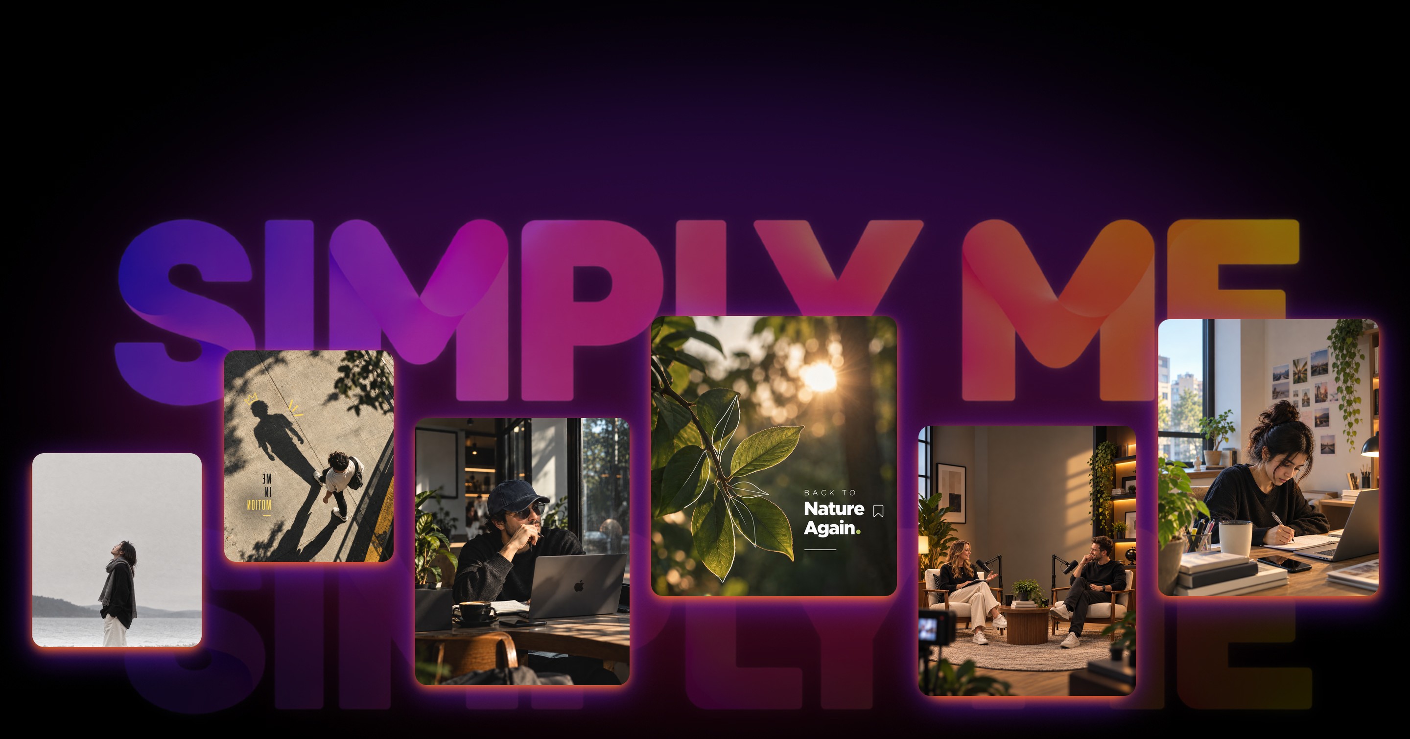 SimplyMe creators and the work they share